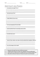 Vorschau - Arbeitsblätter - AB mit Fragen zum Thema "Prinz" + Lösungsblatt - Deckblatt