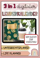 Vorschau - Lehrpläne/Lehrermaterial - 3 in 1 digitaler Lehrerkalender 2023/24 - Deckblatt