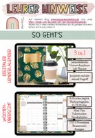 Vorschau - Lehrpläne/Lehrermaterial - 3 in 1 digitaler Lehrerkalender 2023/24 - Seite 1