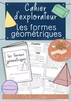 Aperçu - Préparation de séquence / Séquence complète - Cahier d'explorateur sur les formes géométriques - Cahier de notes sur les propriétés des formes et les formes dans la vie quotidienne - Page de couverture