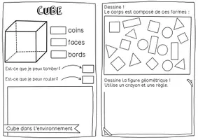 Aperçu - Préparation de séquence / Séquence complète - Cahier d'explorateur sur les formes géométriques - Cahier de notes sur les propriétés des formes et les formes dans la vie quotidienne - Page 2