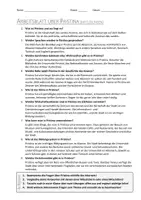 Vorschau - Arbeitsblätter - AB mit Fragen zum Thema "Pristina" + Lösungsblatt - Seite 1