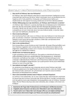 Vorschau - Arbeitsblätter - AB mit Fragen zum Thema "Professorinnen und Professoren" + Lösungsblatt - Seite 1