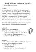 Vorschau - Arbeitsblätter - STOCHASTIK - alles was man in der Oberstufe wissen/können muss! - Seite 1