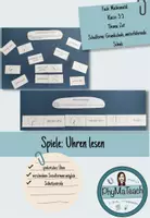 Vorschau - Spiele - Spiele zum Thema Uhren lesen - Deckblatt