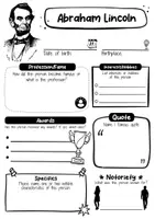 Vorschau - Arbeitsblätter - Abraham Lincoln Profile - Famous people (English) - Seite 1