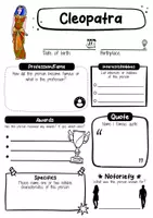 Vorschau - Arbeitsblätter - Cleopatra Profile - Famous people (English) - Seite 1