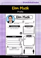 Vorschau - Arbeitsblätter - Elon Musk Profile - Famous people (English) - Deckblatt