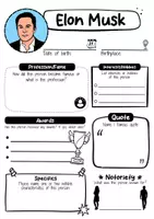 Vorschau - Arbeitsblätter - Elon Musk Profile - Famous people (English) - Seite 1