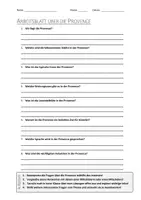 Vorschau - Arbeitsblätter - Lernposter + AB mit Fragen zum Thema "Provence" + Lösungsblatt + Infografik - Seite 1