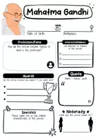 Vorschau - Arbeitsblätter - Mahatma Gandhi Profile - Famous people (English) - Seite 1