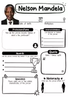Vorschau - Arbeitsblätter - Nelson Mandela Profile - Famous people (English) - Seite 1