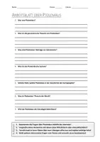Vorschau - Arbeitsblätter - Lernplakat + AB mit Fragen zum Thema "Ptolemäus" + Lösungsblatt + Infografik - Seite 1