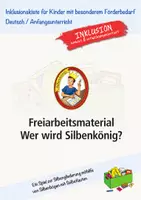 Vorschau - Spiele - Lernspiel zum Silbentraining: Wer wird Silbenkönig? - Deckblatt