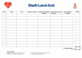 Vorschau - Spiele - Stadt Land Arzt - Deckblatt