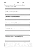 Vorschau - Arbeitsblätter - AB mit Fragen zum Thema "Pyramiden von Gizeh" + Lösungsblatt + Infografik - Deckblatt