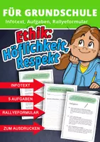 Vorschau - Spiele - Achtung & Freundlichkeit zeigen – Wertebildung im Ethikunterricht der Grundschule - Deckblatt