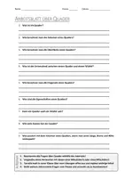 Vorschau - Arbeitsblätter - AB mit Fragen zum Thema "Quader" + Lösungsblatt - Deckblatt
