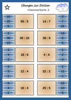 Vorschau - Aufgabenkarten - Klammerkarten zur Division (3-fach differenziert) - Seite 2