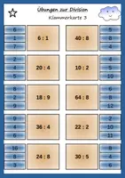 Vorschau - Aufgabenkarten - Klammerkarten zur Division (3-fach differenziert) - Seite 3