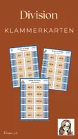 Vorschau - Aufgabenkarten - Klammerkarten zur Division (3-fach differenziert) - Deckblatt
