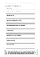 Vorschau - Arbeitsblätter - AB mit Fragen zum Thema "Quarz" + Lösungsblatt - Deckblatt