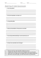 Vorschau - Arbeitsblätter - AB mit Fragen zum Thema "Quecksilber" + Lösungsblatt - Deckblatt