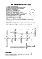 Vorschau - Arbeitsblätter - Die Welle - Kreuzworträtsel - Seite 1