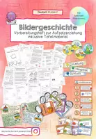 Vorschau - Mal- und Bastelvorlagen - Bildergeschichte - Vorbereitungsheft - Deckblatt