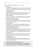 Vorschau - Arbeitsblätter - AB mit Fragen zum Thema "Räder" + Lösungsblatt - Seite 1