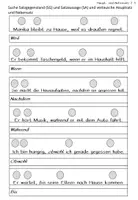 Vorschau - Arbeitsblätter - Arbeitsblätter Hauptsatz und Nebensatz, Satzgegenstand und Satzaussage - Seite 3