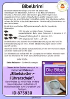 Vorschau - Arbeitsblätter - Bibelkrimi: Das Verschwinden des Goldenen Kalbs - Bibelverse in der Bibel aufschlagen - Seite 1