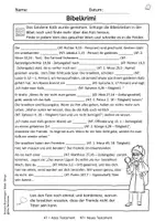 Vorschau - Arbeitsblätter - Bibelkrimi: Das Verschwinden des Goldenen Kalbs - Bibelverse in der Bibel aufschlagen - Seite 2