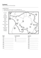 Vorschau - Arbeitsblätter - Saarland (Landkarte) - Deckblatt