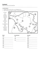 Vorschau - Arbeitsblätter - Saarland (Landkarte) - Seite 1