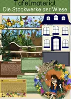 Vorschau - Präsentationen/Tafelbilder - Die Stockwerke auf der Wiese -Tafelmaterial - Deckblatt