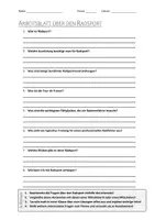 Vorschau - Arbeitsblätter - AB mit Fragen zum Thema "Radsport" + Lösungsblatt - Deckblatt
