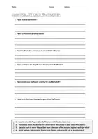 Vorschau - Arbeitsblätter - AB mit Fragen zum Thema "Raffinerie" + Lösungsblatt + Infografik - Deckblatt