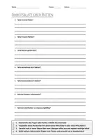 Vorschau - Arbeitsblätter - AB mit Fragen zum Thema "Ratten" + Lösungsblatt + Infografik - Deckblatt