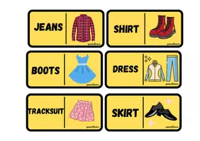 anteprima - Materiale di supporto/inclusione - domino clothes in inglish - Pagina 3