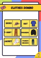 anteprima - Materiale di supporto/inclusione - domino clothes in inglish - Pagina di copertina