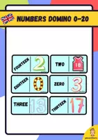 anteprima - Materiale di supporto/inclusione - domino numbers 0-20 in english - Pagina di copertina