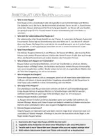 Vorschau - Arbeitsblätter - AB mit Fragen zum Thema "Raupen" + Lösungsblatt - Seite 1