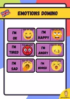anteprima - Materiale di supporto/inclusione - domino how are you. Feelings in english - Pagina di copertina