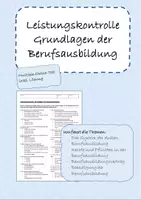 Vorschau - Arbeitsblätter - MC-Test: Grundlagen der dualen Berufsausbildung (inkl. Lösung) - Deckblatt