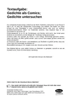 Vorschau - Arbeitsblätter - Gedichte untersuchen: Gedichte als Comics gestalten: Die Made von Heinz Erhardt - Seite 1