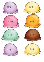 Vorschau - Spiele - Legematerial Eiscreme Mathematik Einmaleins Multiplikation - Seite 3