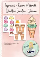 Vorschau - Spiele - Legematerial Eiscreme Mathematik Einmaleins Division - Deckblatt