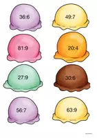 Vorschau - Spiele - Legematerial Eiscreme Mathematik Einmaleins Division - Seite 3