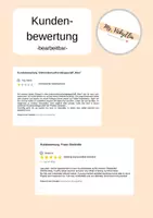 Vorschau - Präsentationen/Tafelbilder - Kundenbewertung (bearbeitbar) - Deckblatt
